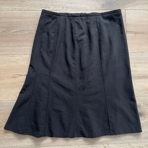 Vintage Giorgio Armani Knee Length A-line Skirt Brown Virgin Wool Sz EUR 42 *B19